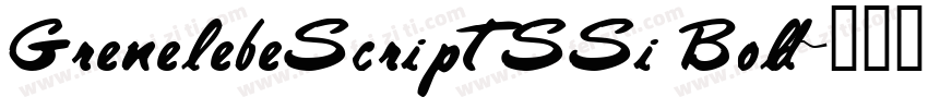 GrenelefeScriptSSi Bold字体转换